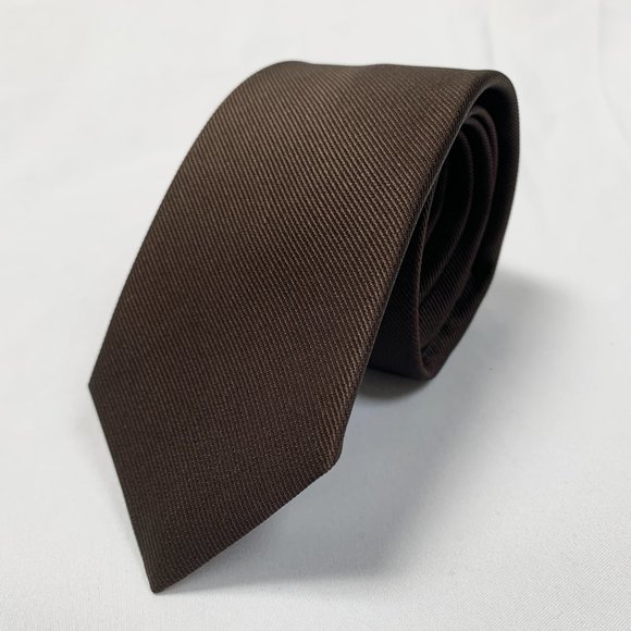 Gucci Interlocking GG logo Neck Tie Coffee Brown new with tag - Picture 2 of 8